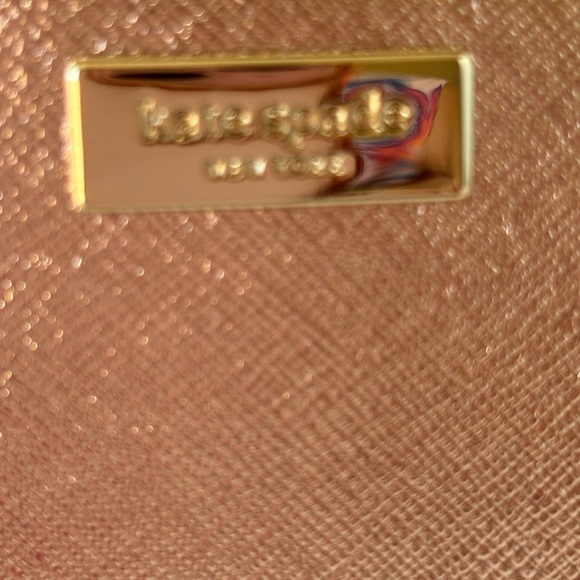 Kate Spade NWOT Rose Gold Zip Around Leather Wallet - Picture 3 of 9